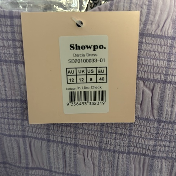 DARCIA DRESS IN LILAC CHECK - Picture 8 of 9